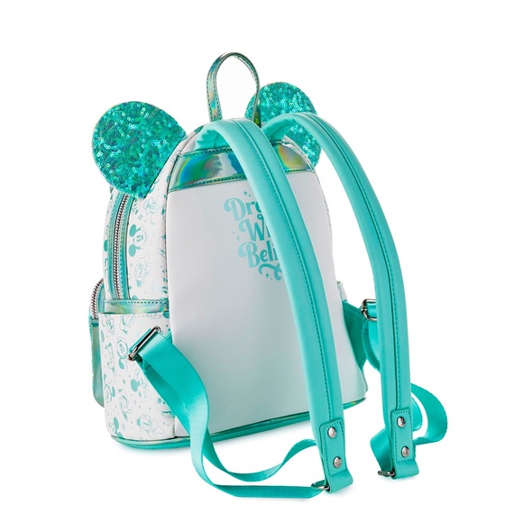 ⭐️Rare⭐️ Exclusive Disney 100 Years of Wonder Holographic Mini Backpack - Picture 2 of 5